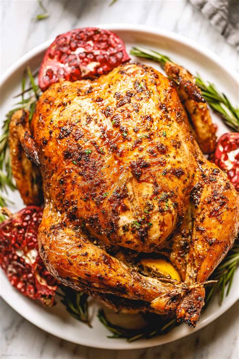 Whole Roasted Chicken Recipe with Garlic Herb Butter — Eatwell101