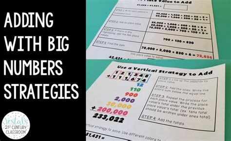 Addition of Large Numbers Strategies