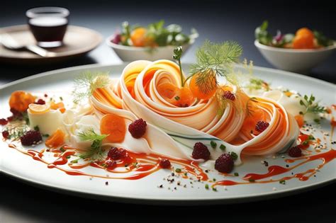 Premium Photo | Gourmet Food Plating Elegant and sophisticated dish ...