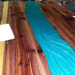 Red Cedar Crafted River Live Edge Dining Table Various Sizes - Etsy