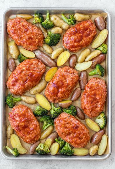 Sheet Pan Mini Meatloaf and Vegetables (Gluten Free, Dairy Free ...
