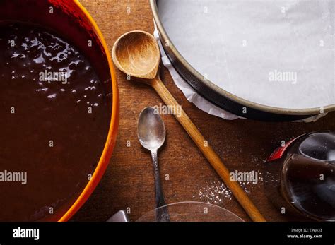 Preparing dough, mixing ingredients Stock Photo - Alamy