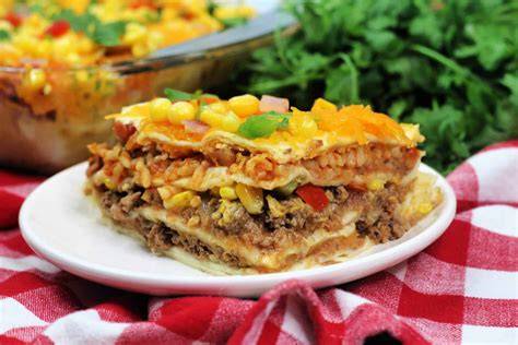 Layered Mexican Tortilla Casserole - Sweet Pea's Kitchen