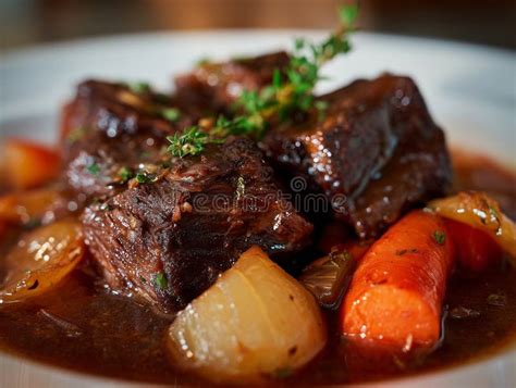 Hearty Beef Stew with Root Vegetables Stock Photo - Image of appetizer ...