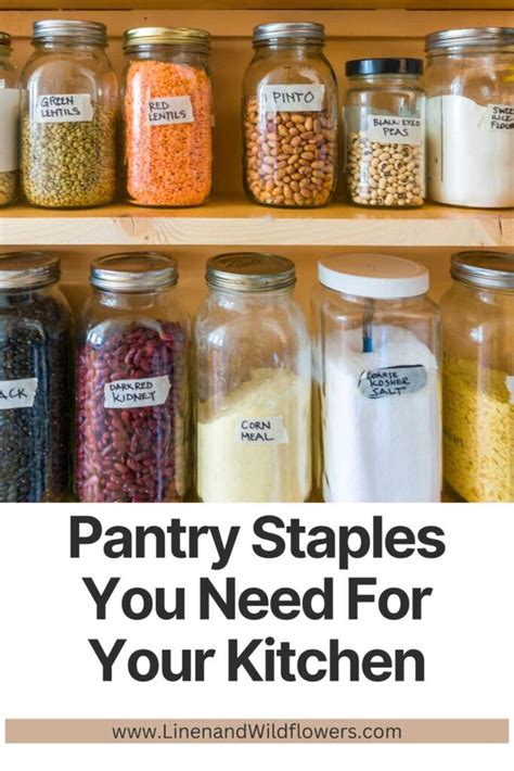 Pantry Staples You Need For Your Kitchen + Free Download · Linen ...