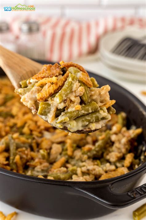 Homemade Green Bean Casserole Recipe with Fried Onions