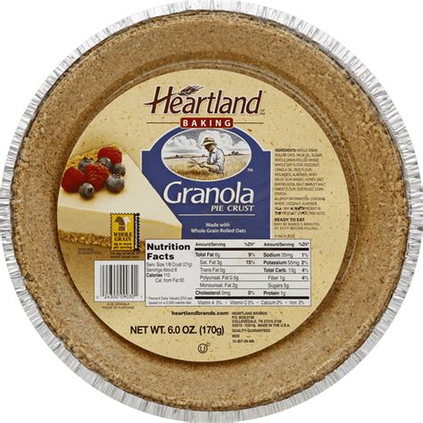Heartland Pie Crust, Granola, 9-Inch Size (6 oz) Delivery or Pickup ...