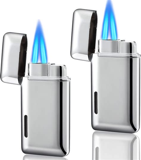 Amazon.com: Futlidys 2 Pack Mini Torch Lighter Butane Refillable ...