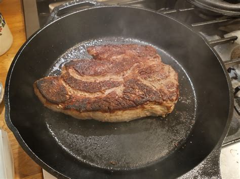 searing a 3 lb chuck roast before it goes in the crock pot overnight to ...