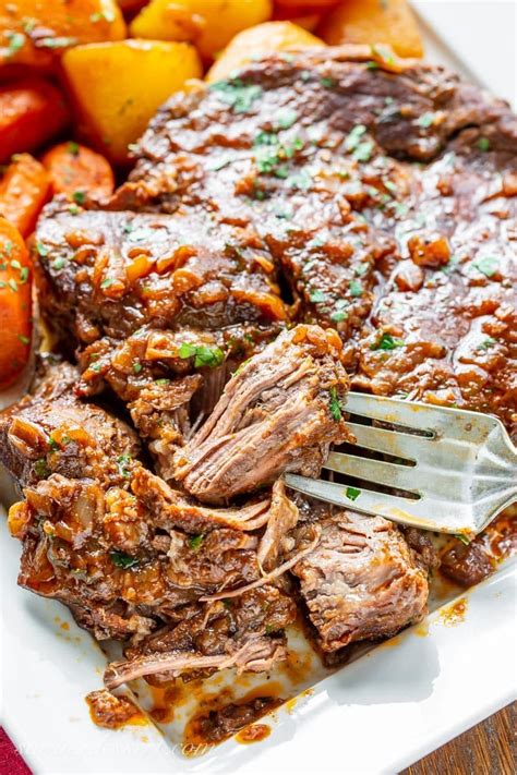 Easy Oven-Braised Pot Roast Recipe - Saving Room for Dessert