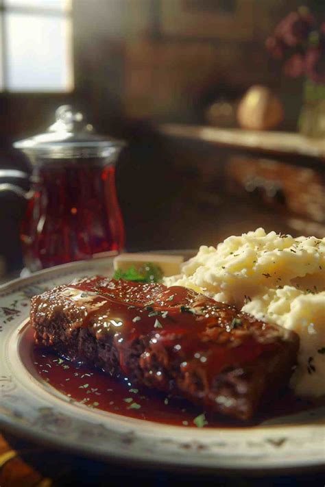 Classic Meatloaf with Mashed Potatoes