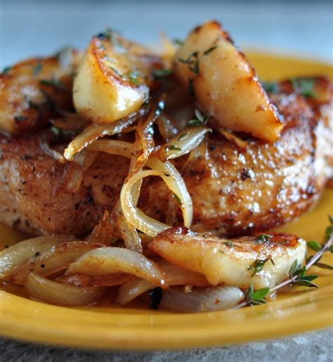 Pork Loin Chops with Apples and Onions - The Creekside Cook