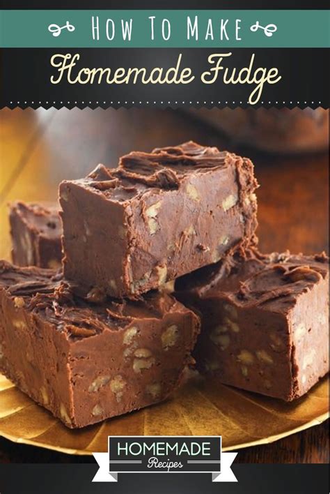 Easy Homemade Fudge Recipe | Homemade Recipes | Holiday fudge, Homemade ...